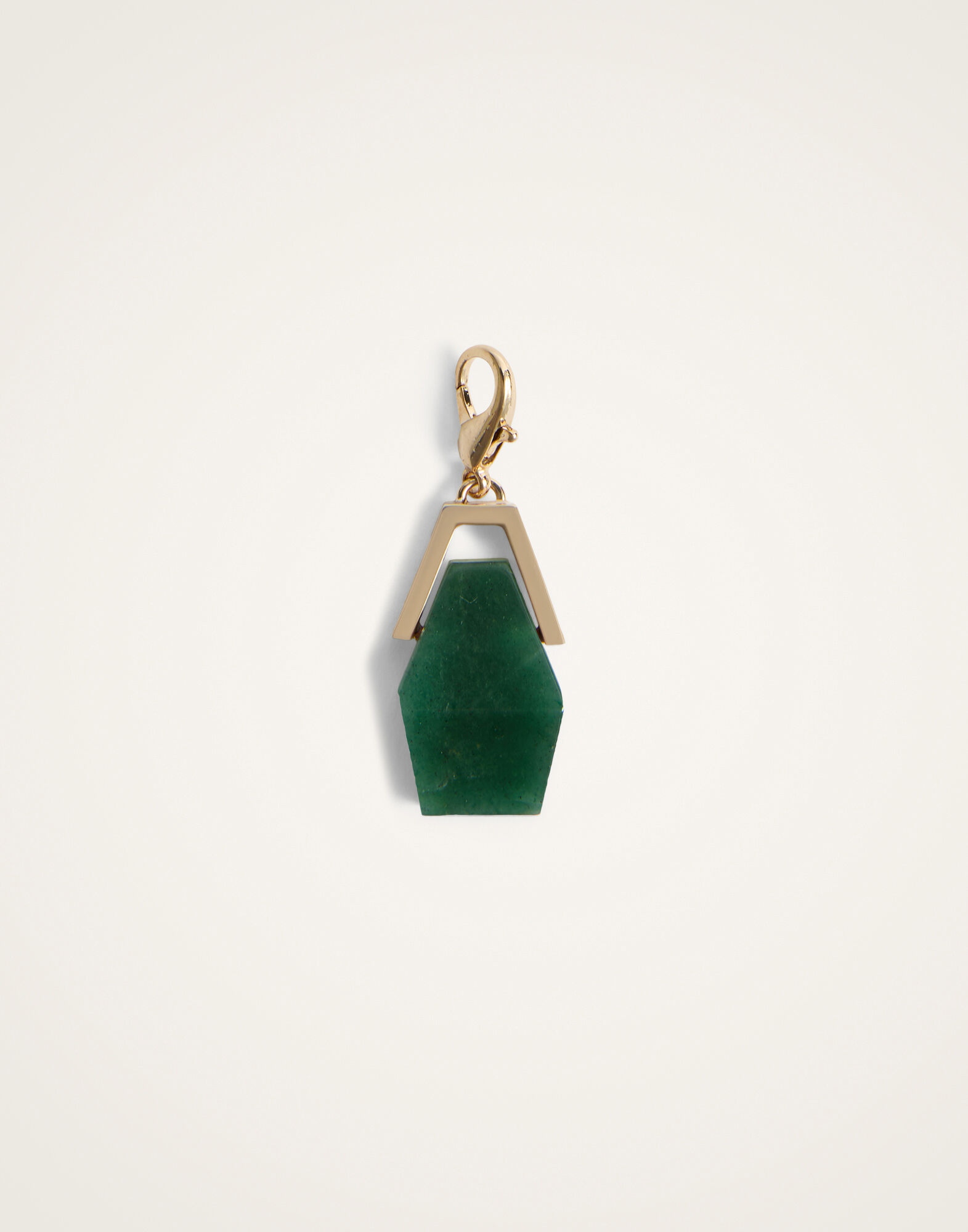 Portal Charm La DoubleJ: 24K Gold Plate & Green Jade Portal Charm La DoubleJ: 24K Gold Plate & Green Jade CHM0027BRA003
