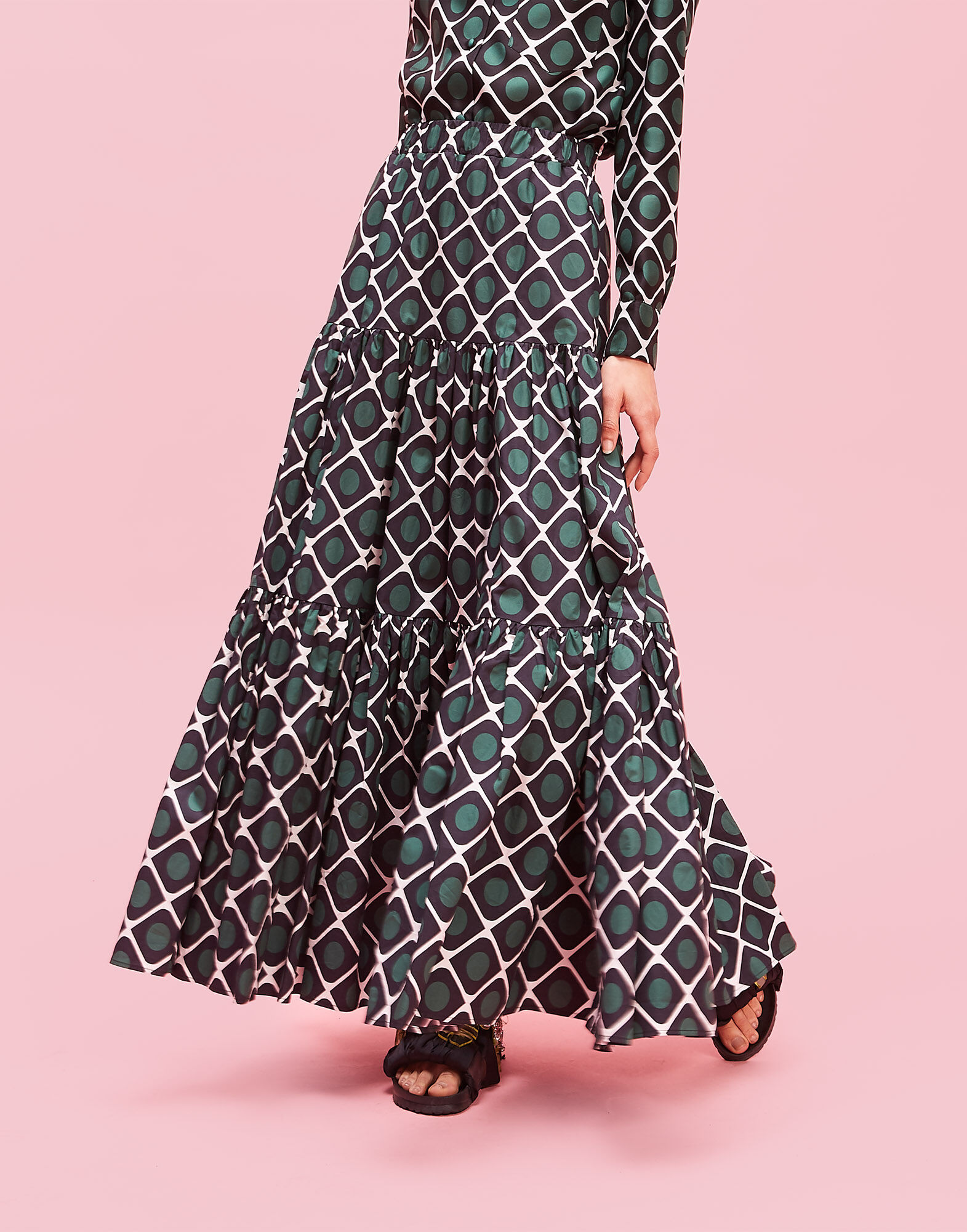 Big Skirt La DoubleJ: Olive Big Skirt LaDoubleJ: Olive SKI0001COT020