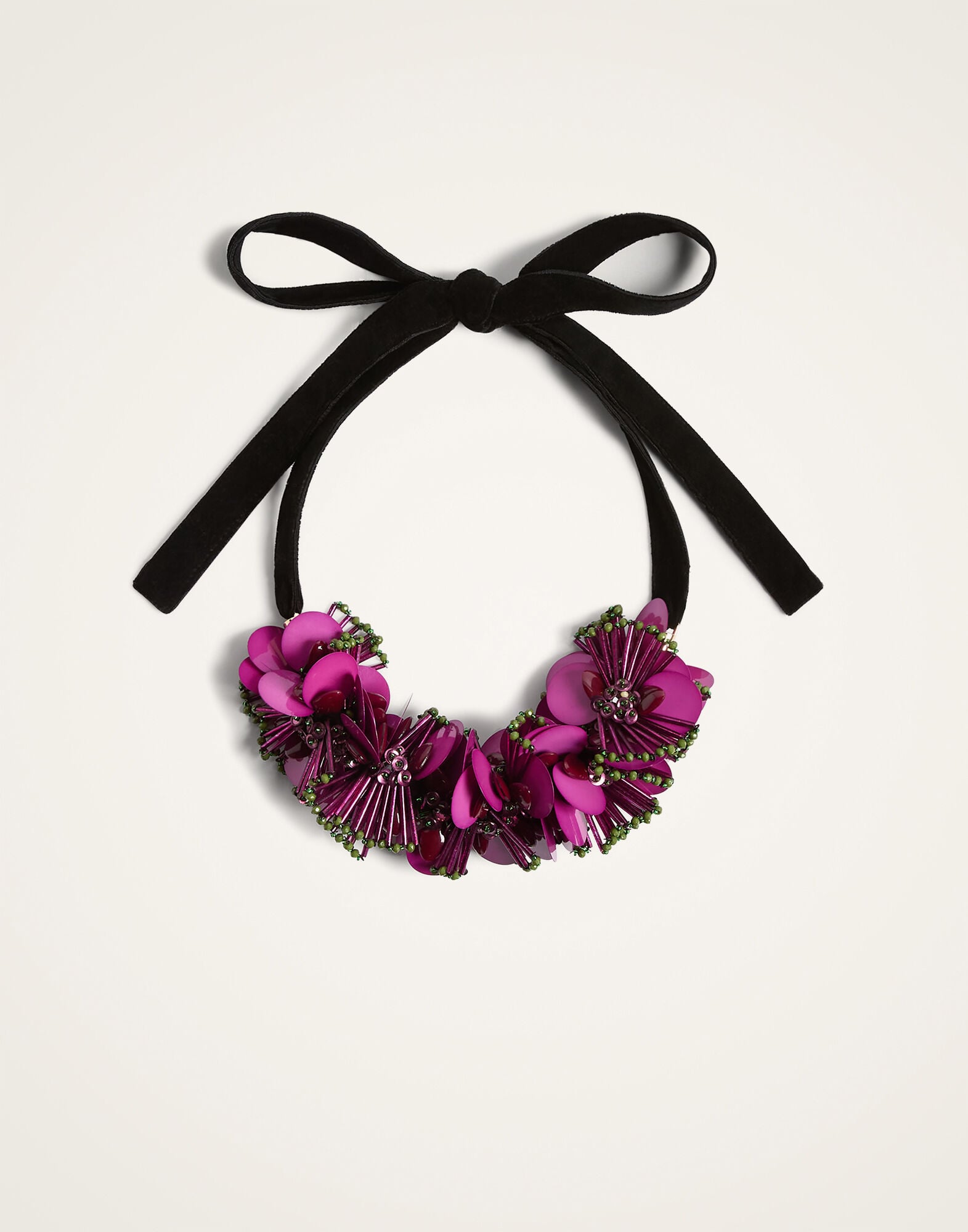 Petal Choker La DoubleJ: Burgundy NEC0076EMB222
