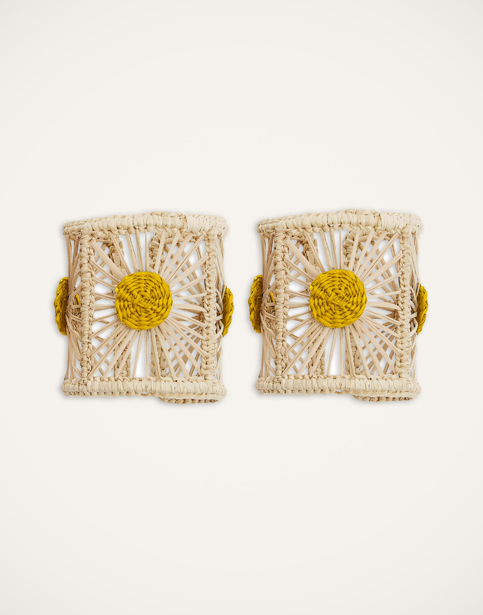 Napkin Rings Set Of 2 La DoubleJ: Yellow RNG0001RAF007