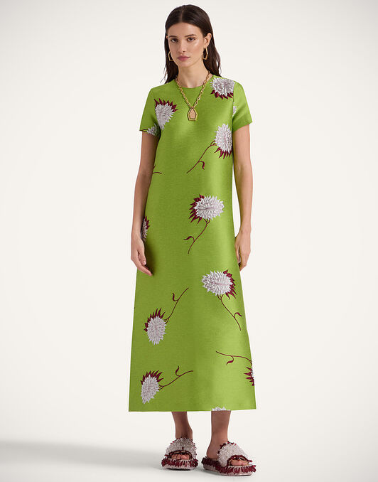 Swing Dress La DoubleJ: Derby Lime Swing Dress La DoubleJ: Derby Lime DRE0001JCQ108