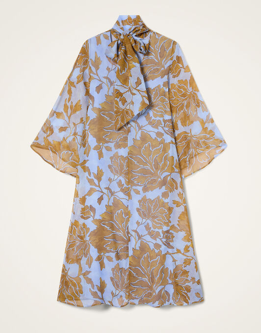 Magnifico Midi Dress La DoubleJ: Tangle Light Blue Magnifico Midi Dress La DoubleJ: Tangle Light Blue DRE0702DBG001
