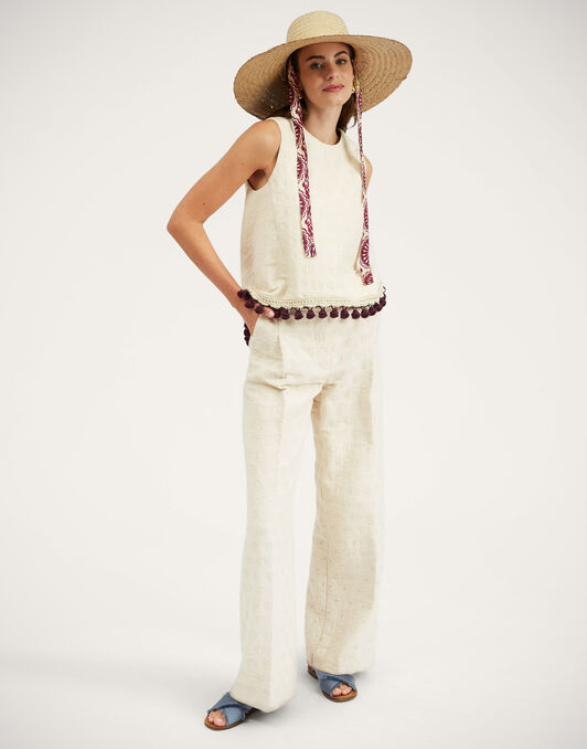 Loose Pants La DoubleJ: Creamy TRO0113JCQ076