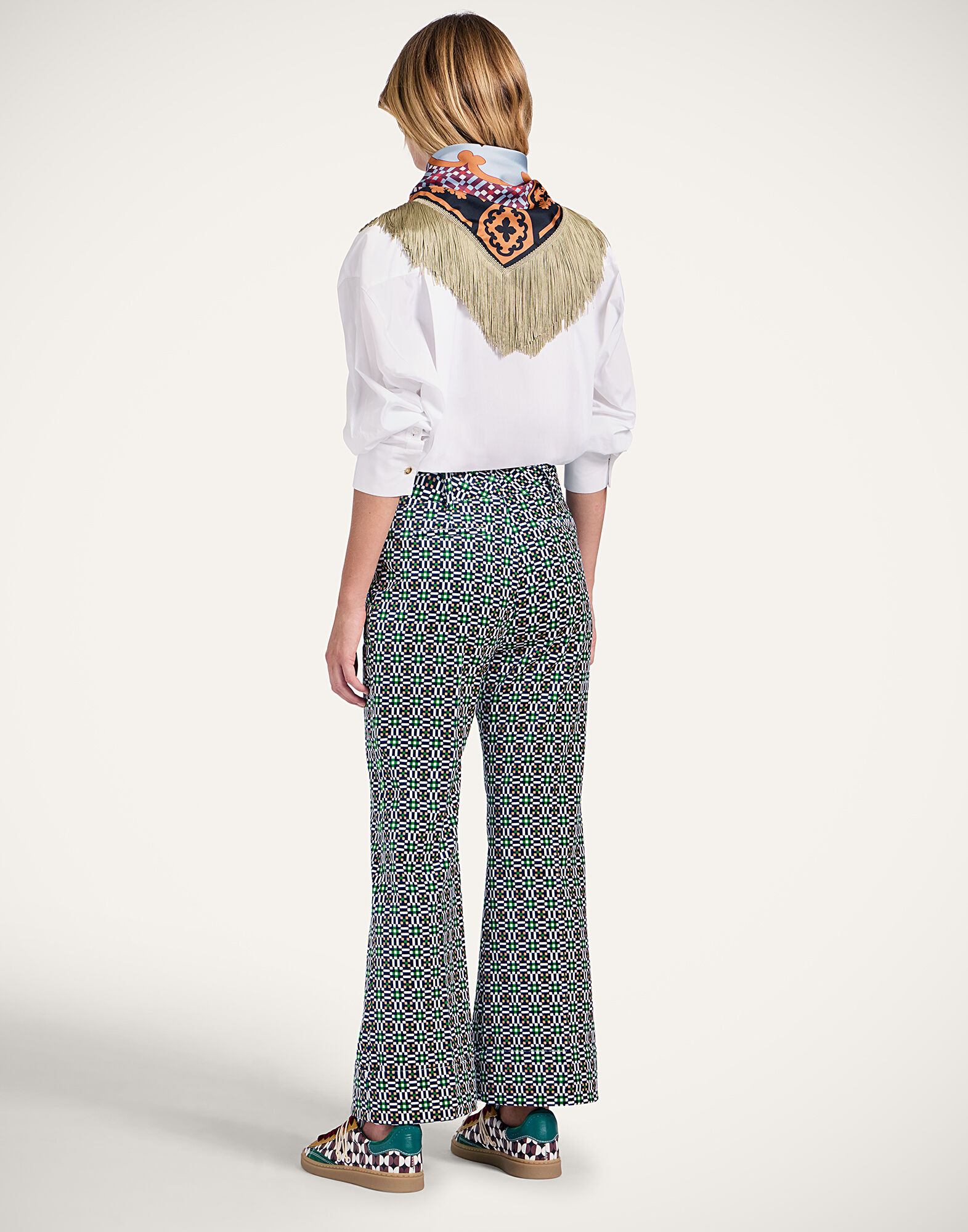 Hendrix Pants La DoubleJ: Byte Micro Green Hendrix Pants La DoubleJ: Byte Micro Green TRO0014VEL001