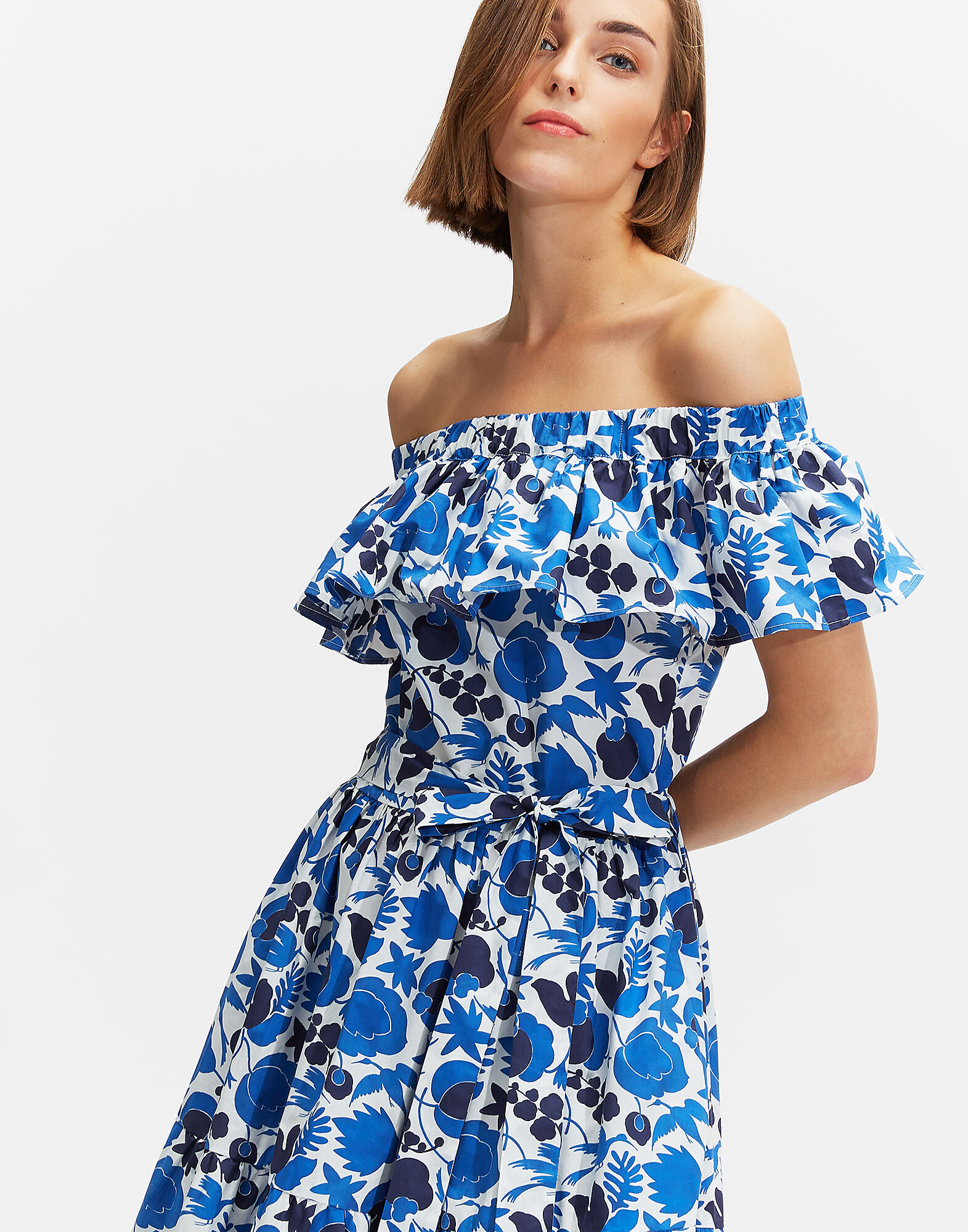 Yacht Dress La DoubleJ: Wildbird Blu Yacht Dress LaDoubleJ: Wildbird Blu DRE0030COT001