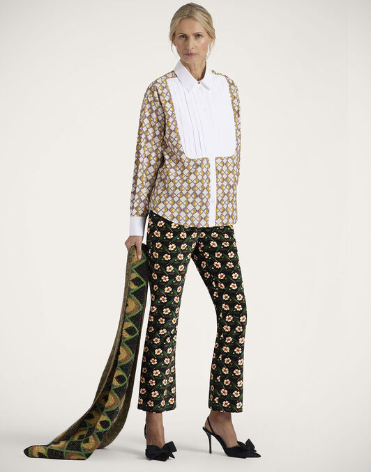 Peggy Shirt La DoubleJ: Half-Light Micro Cream Peggy Shirt La DoubleJ: Half-Light Micro Cream SHI0115COT001