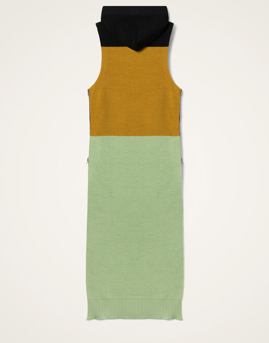 Hoody Dress La DoubleJ: Color Block Black, Yellow & Green Hoody Dress La DoubleJ: Color Block Black, Yellow & Green DRE0992KNI178