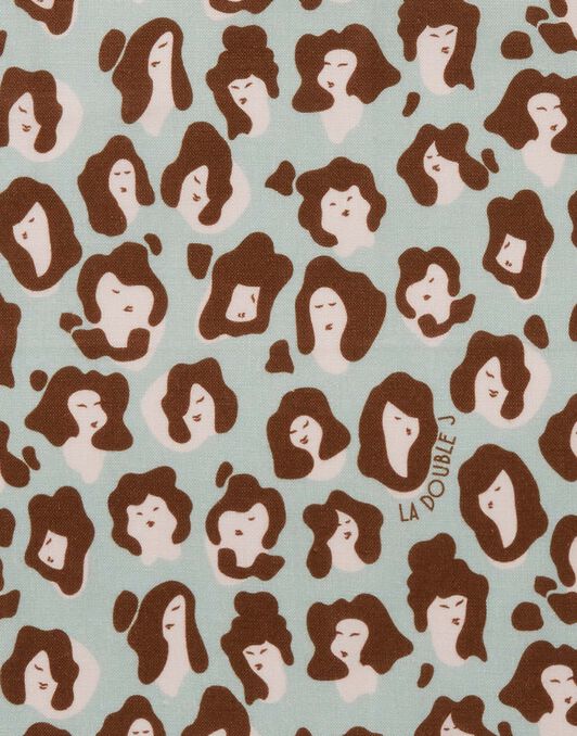 Large Napkins Set Of 6 (45X45) La DoubleJ: Lady Leopard Acqua Large Napkins Set Of 6 (45X45) La DoubleJ: Lady Leopard Acqua NAP0002LIN001