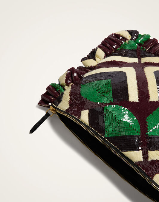 Hand Pochette La DoubleJ: Domino Military Green BAG0081PAI017