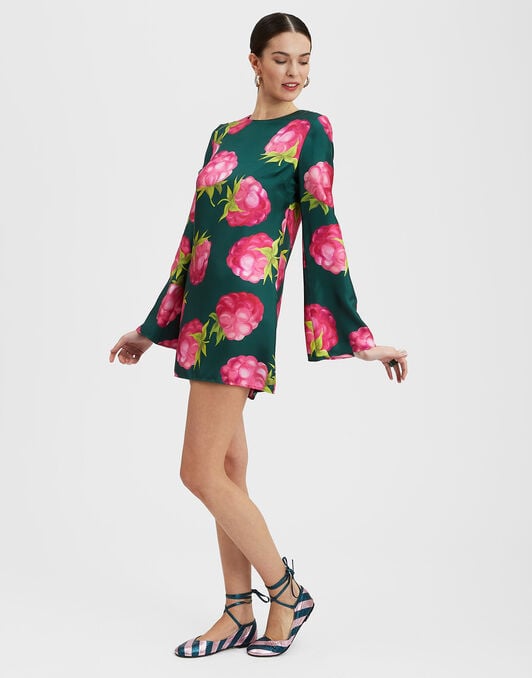 Mini Supreme Swing Dress La DoubleJ: Lampone Emerald DRE0652SIL001