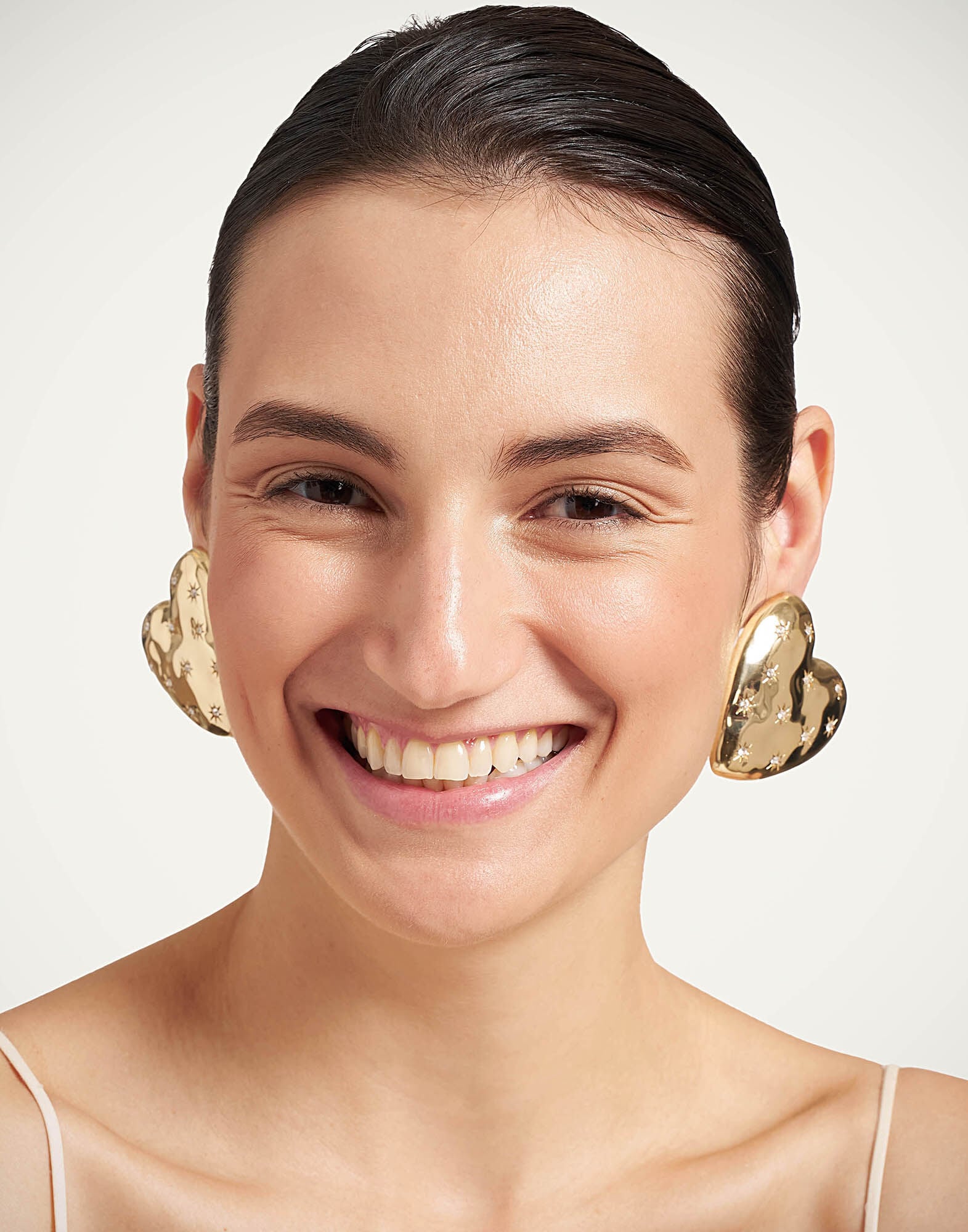 Love Star Earrings La DoubleJ: 24K Gold Plate and Swarovski Crystals Love Star Earrings La DoubleJ: 24K Gold Plate and Swarovski Crystals EAR0084BRA007