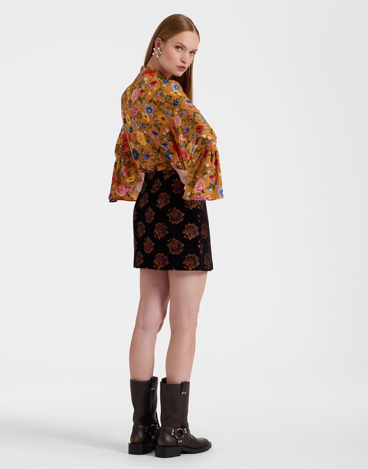 Twiggy Skirt La DoubleJ: Rosette Black Twiggy Skirt La DoubleJ: Rosette Black SKI0128JCQ086