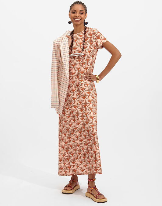 Swing Dress La DoubleJ: Ventaglio Swing Dress La DoubleJ: Ventaglio DRE0001SIL001