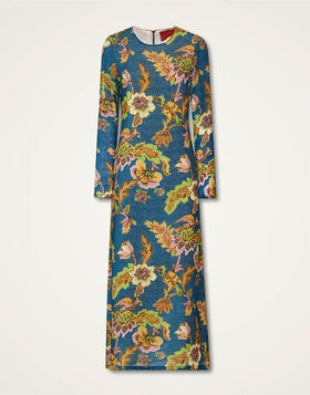 Long Sleeve Swing Dress La DoubleJ: Lark Blue DRE0184DEV001