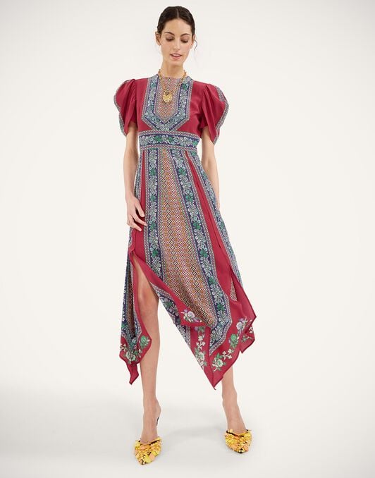 Cherie Scarf Dress La DoubleJ: Regalia Placée Red Cherie Scarf Dress La DoubleJ: Regalia Placée Red DRE0936CRE002