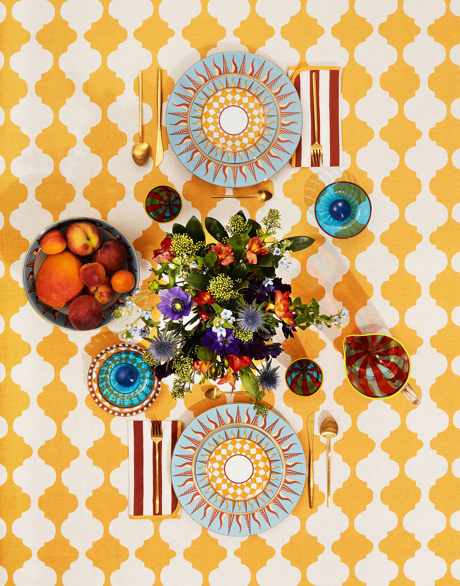 Medium Tablecloth La DoubleJ: Plaza Yellow Medium Tablecloth La DoubleJ: Plaza Yellow TBC0002LIN001