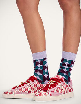 All Time Socks La DoubleJ: Sfere Lilac SOC0016COT083
