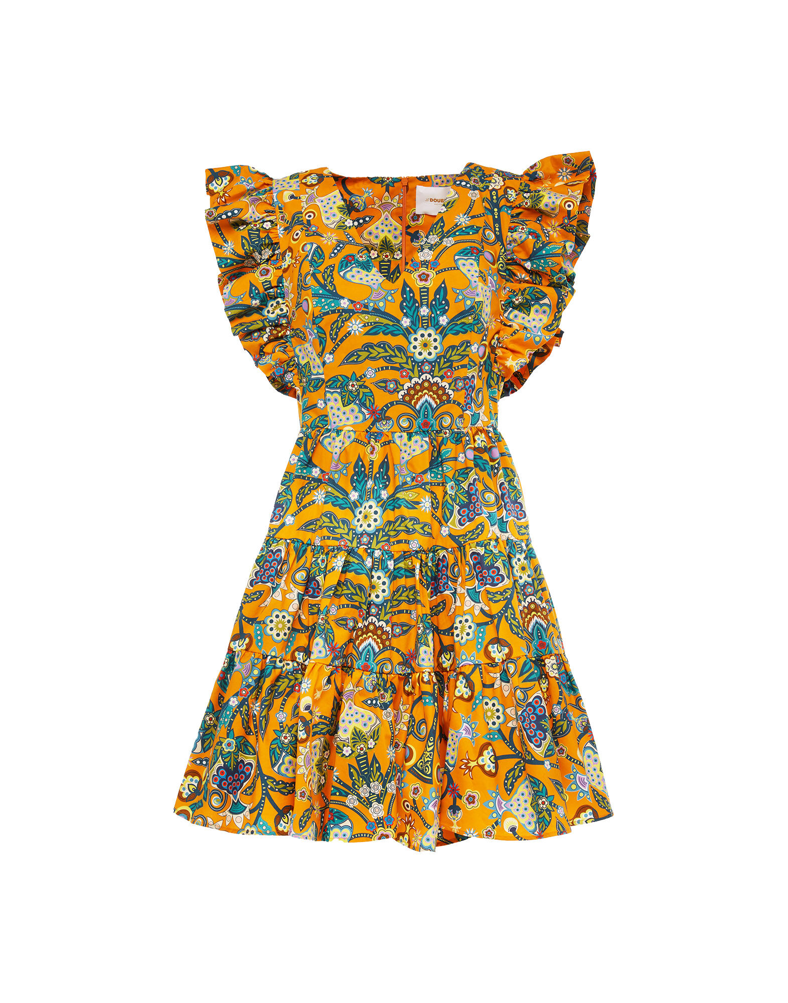 Honeybun Dress La DoubleJ: Tree Of Life Arancio Honeybun Dress LaDoubleJ: Tree Of Life Arancio DRE0240COT001