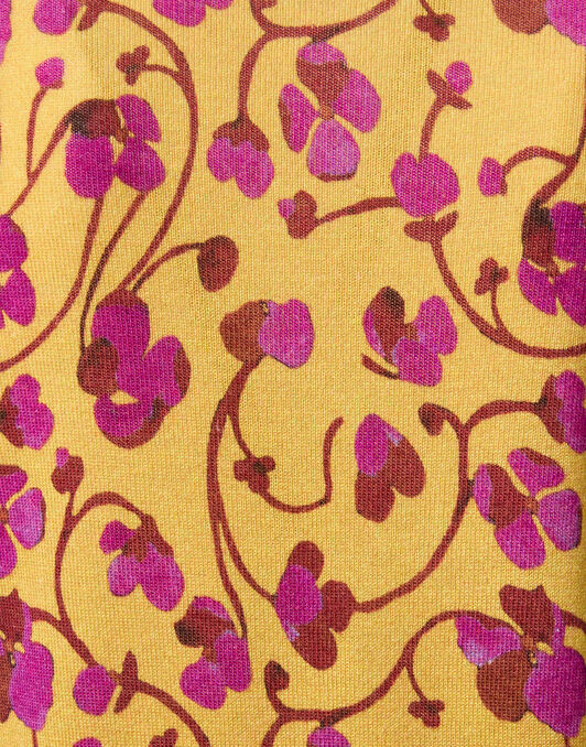 Silky Turtleneck La DoubleJ: Honeysuckle Tricolor Yellow PUL0302KNI172