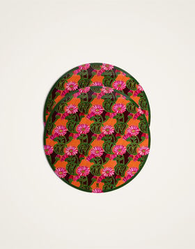 Disk Placemats Set Of 2 La DoubleJ: Como Gerber Orange PMT0032CRK001