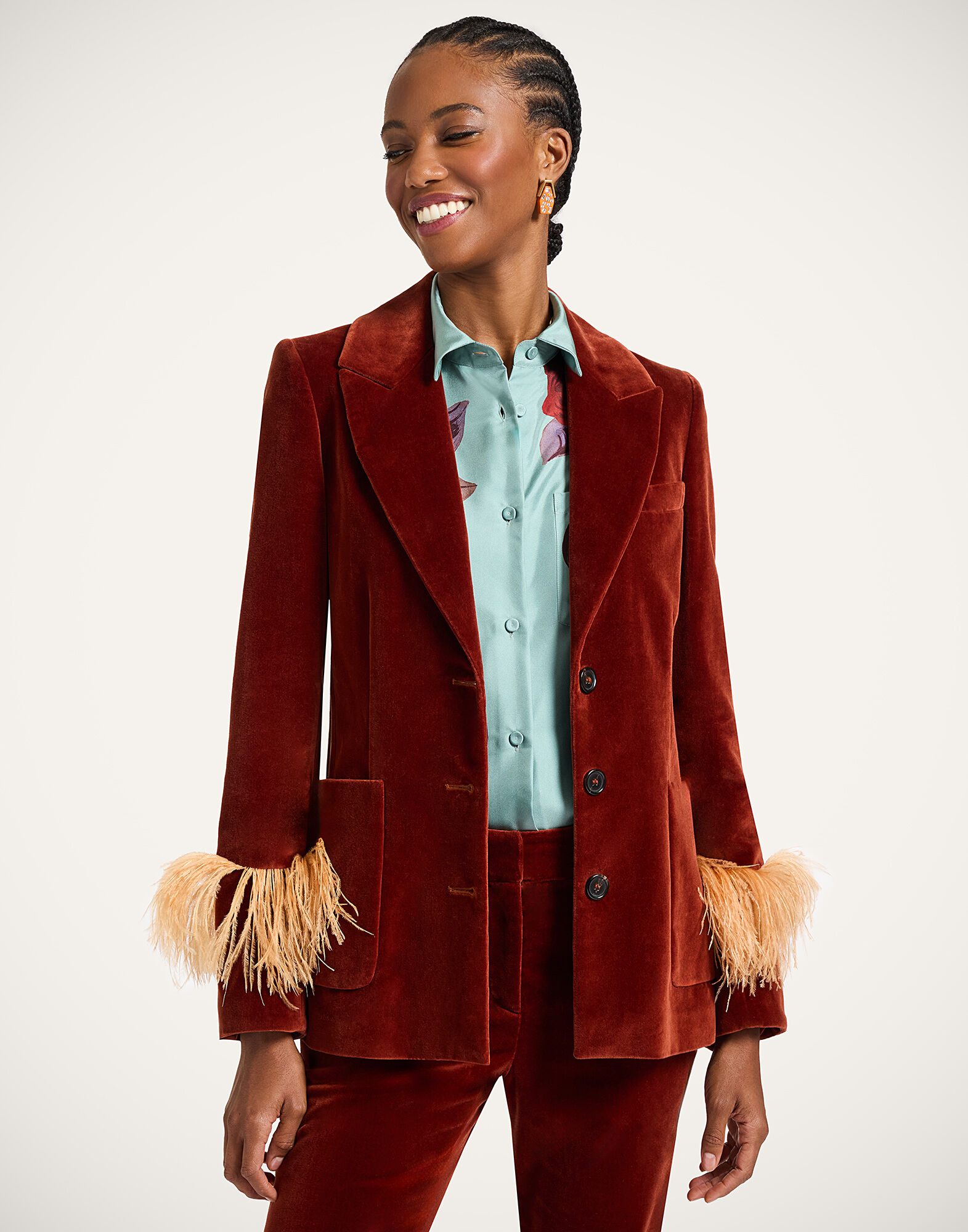 Keaton Jacket La DoubleJ: Terracotta JAC0073VEL011