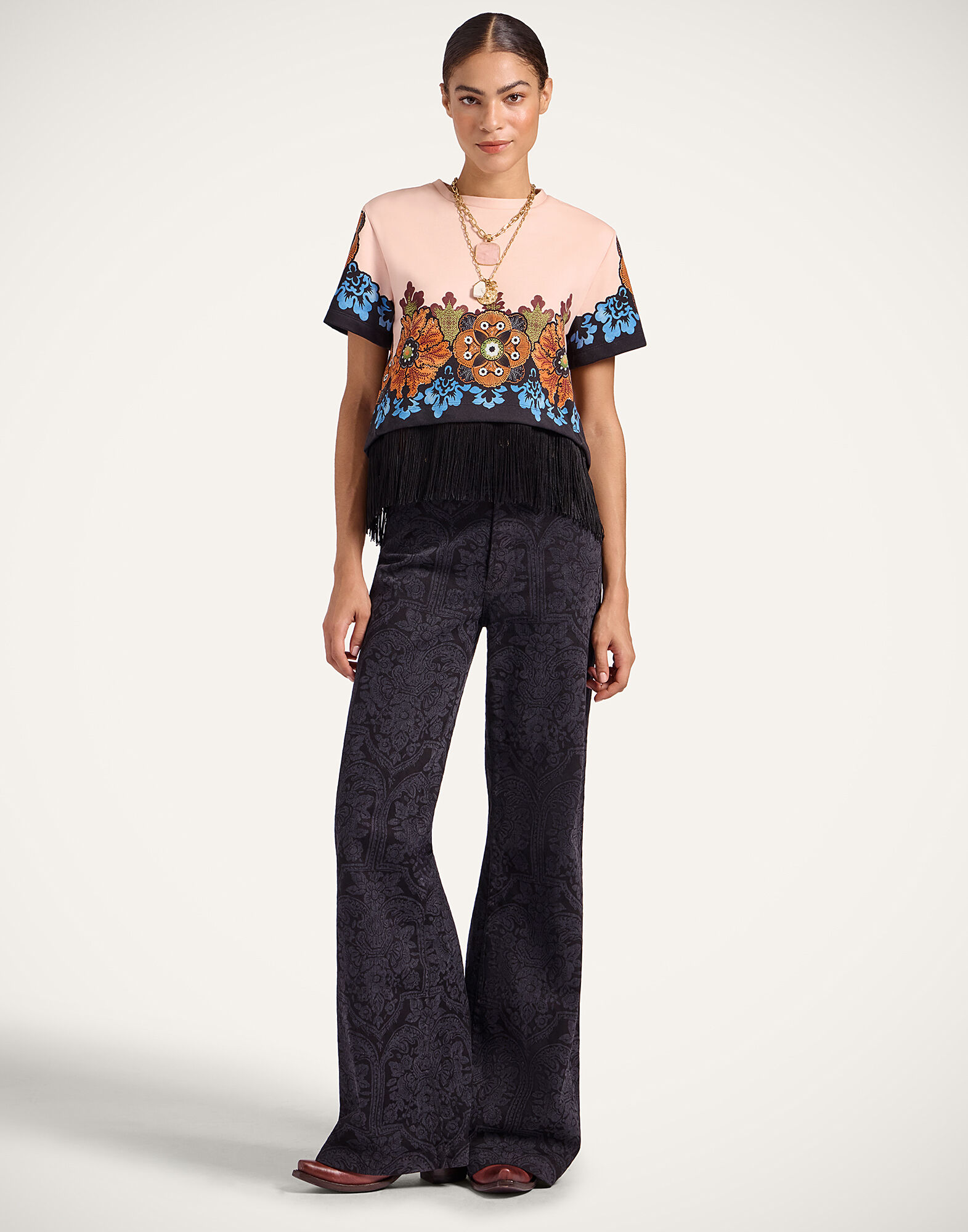 Flare Jeans La DoubleJ: Corte Black Flare Jeans La DoubleJ: Corte Black TRO0096DEN006