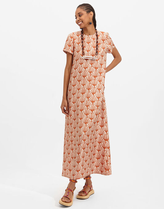 Swing Dress La DoubleJ: Ventaglio Swing Dress La DoubleJ: Ventaglio DRE0001SIL001