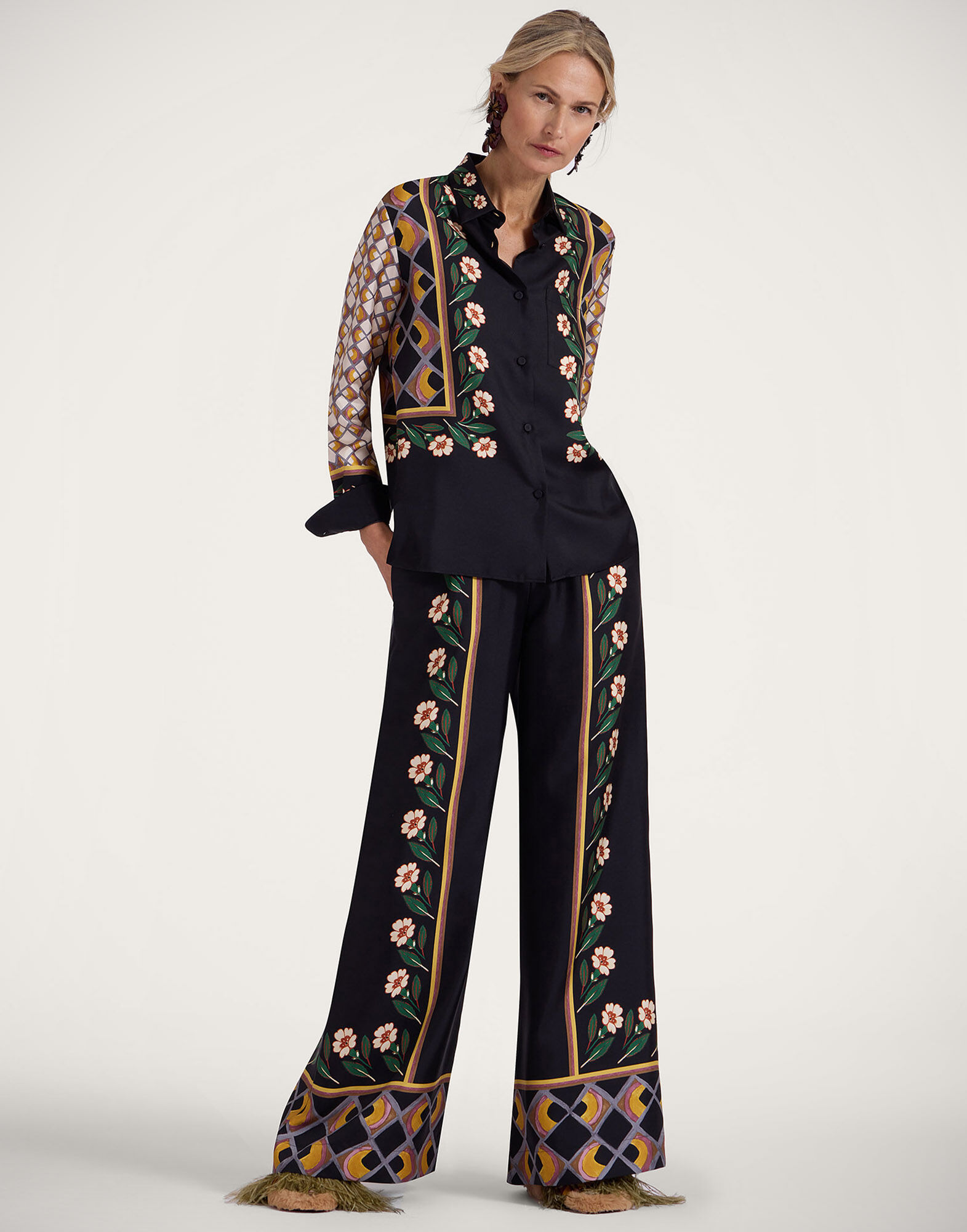 Palazzo Pants La DoubleJ: Dazed Placée Black TRO0026SIL006