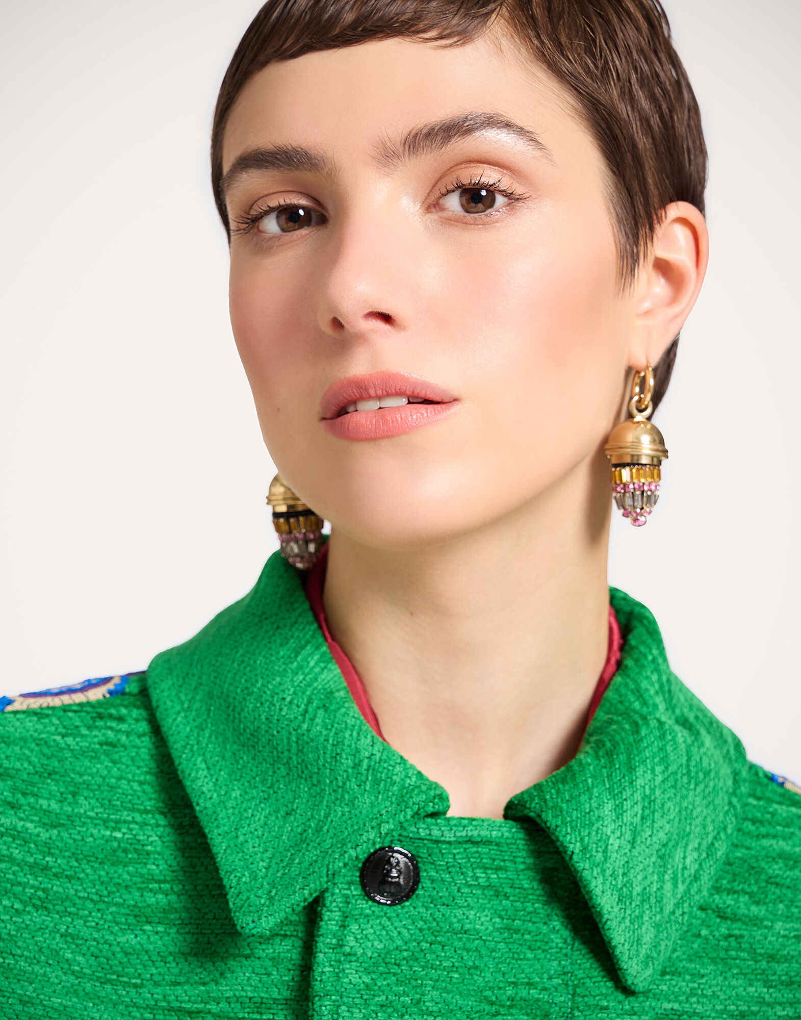 Truffle Coat La DoubleJ: Cornucopia Placée Green Truffle Coat La DoubleJ: Cornucopia Placée Green JAC0178JCQ130