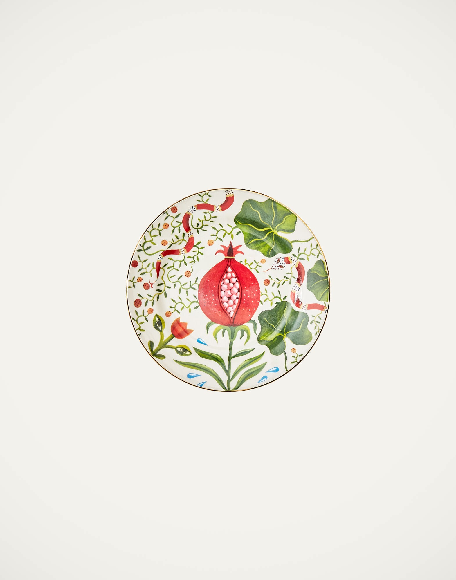 Dessert Plates Set of 2 La DoubleJ: Pomegranate Dessert Plates Set of 2 La DoubleJ: Pomegranate DIS0063CER001