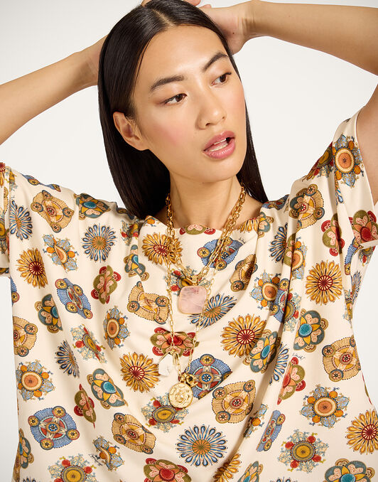 Meditation Tee La DoubleJ: Nucleus Off White Meditation Tee La DoubleJ: Nucleus Off White TSH0055JER020