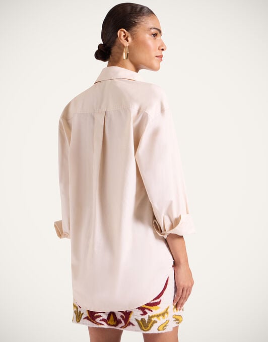 Better Than Your Boyfriend's Shirt La DoubleJ: Solid Pale Pink SHI0148COT082