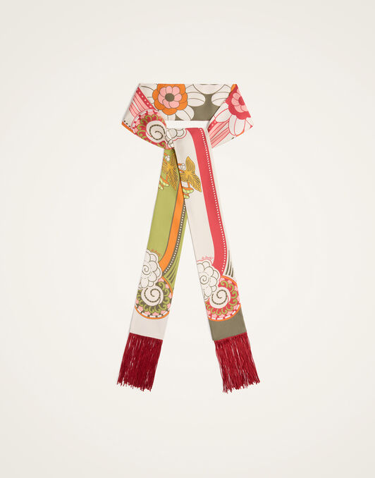 Skinny Scarf La DoubleJ: Ambrosia Placée Green Skinny Scarf La DoubleJ: Ambrosia Placée Green SCA0075SIL006