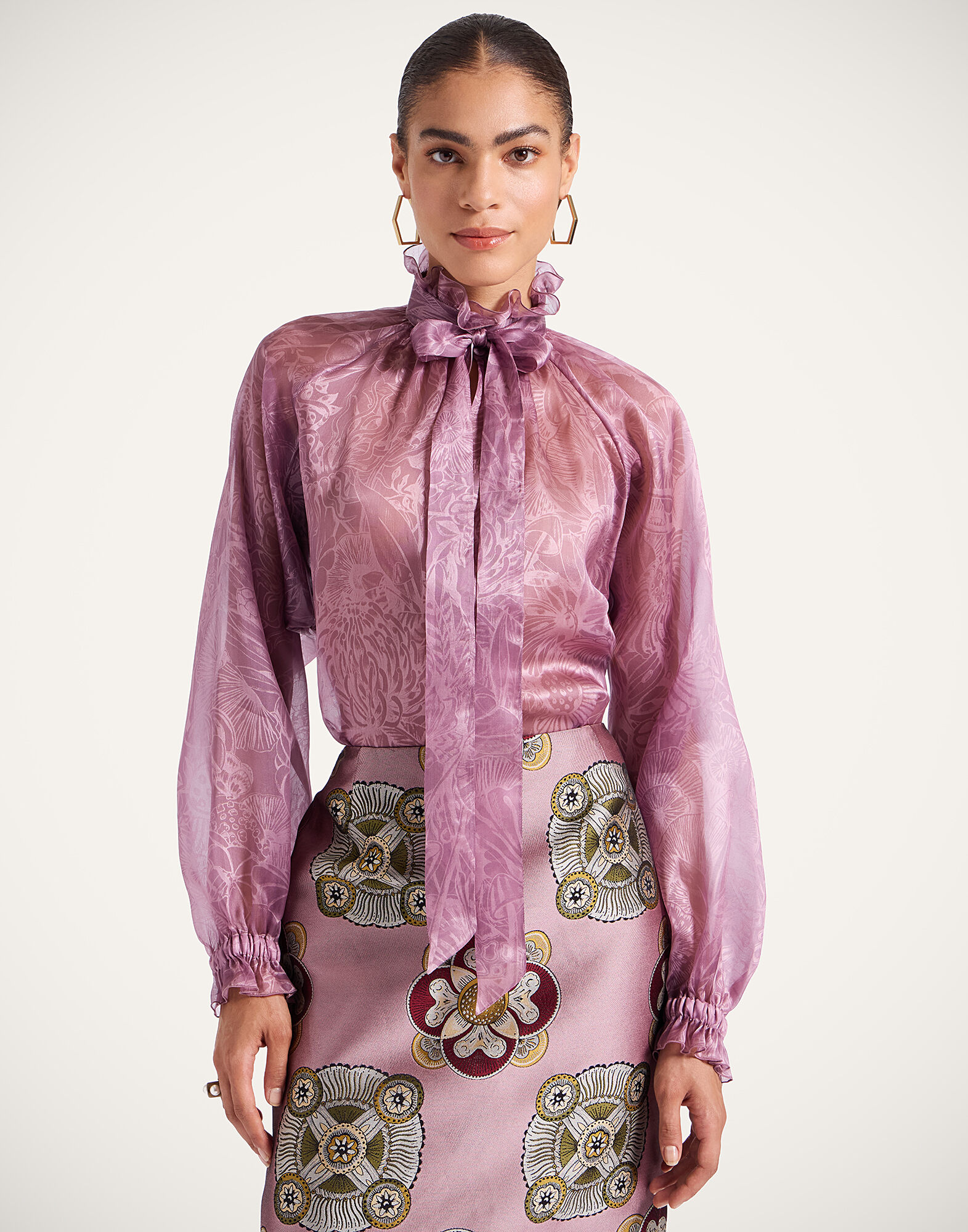 Cerere Blouse La DoubleJ: Solid Dusty Pink Cerere Blouse La DoubleJ: Solid Dusty Pink SHI0120SIL023