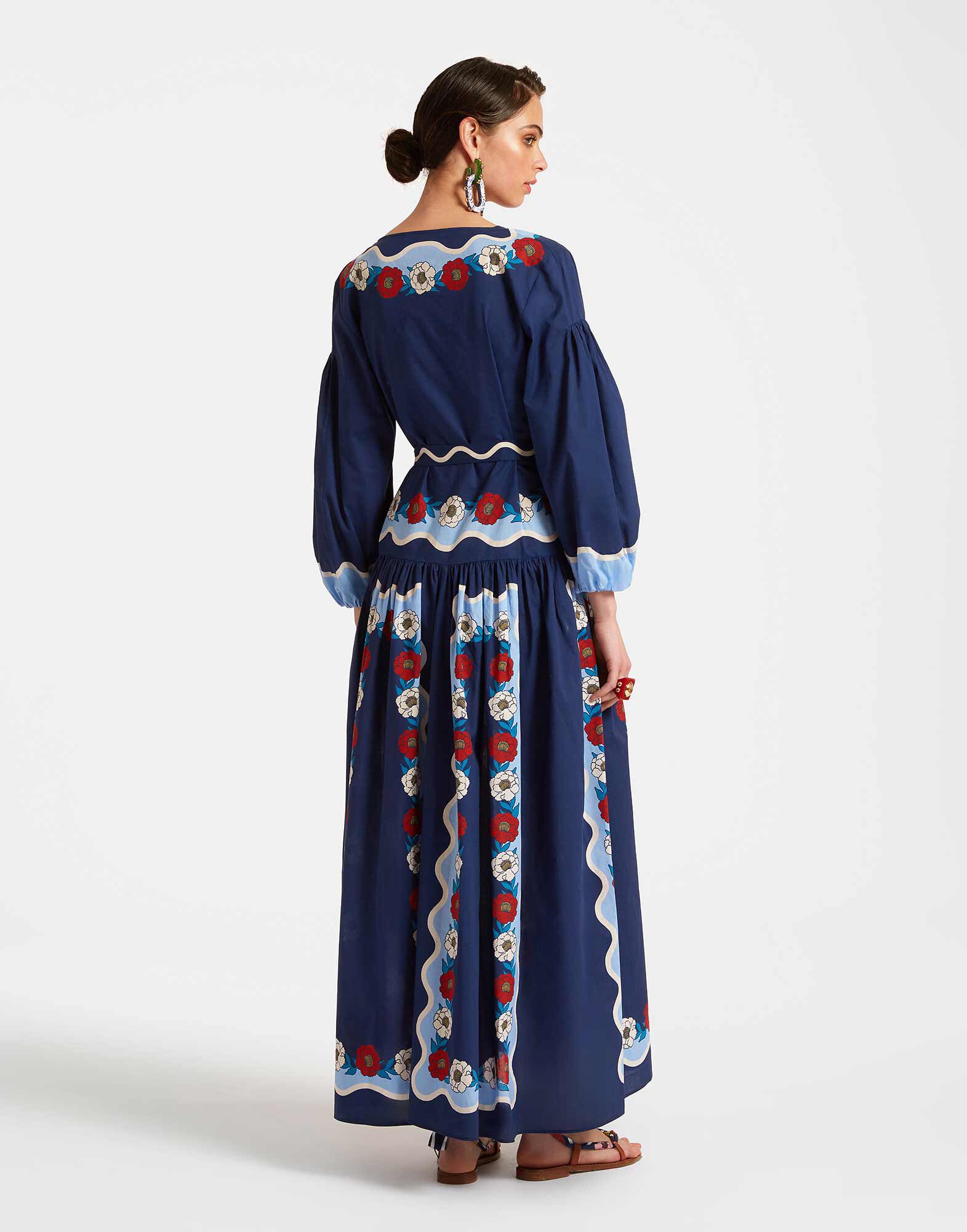 Viviana Dress La DoubleJ: Whitsun Placée Blue DRE0716COT056