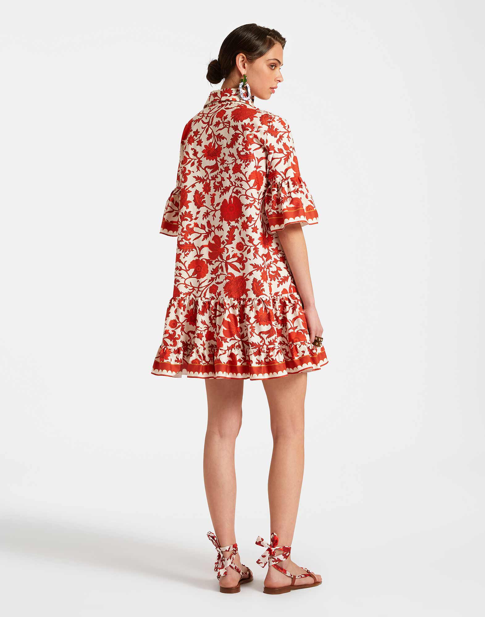 Choux Dress La DoubleJ: Dragonflower Red DRE0754COT043