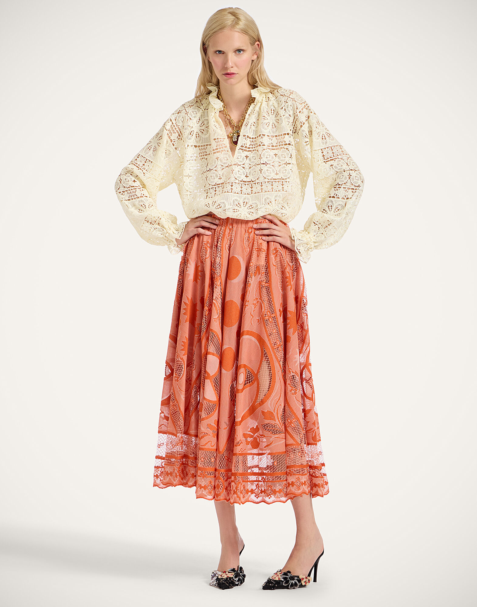 Duchess Skirt La DoubleJ: Starlight Dark Orange Duchess Skirt La DoubleJ: Starlight Dark Orange SKI0146LAC010