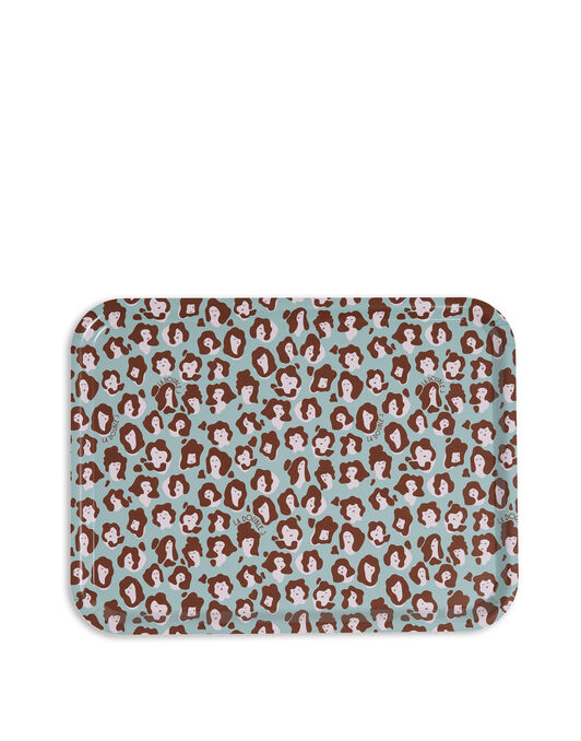 Rectangular Printed Tray La DoubleJ: Lady Leopard Acqua Rectangular Printed Tray La DoubleJ: Lady Leopard Acqua TRA0001WOD001