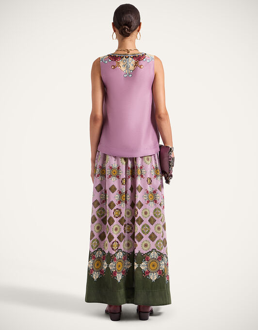 Palme D'Or Skirt La DoubleJ: Nucleus Placée Dusty Pink SKI0172LIN010