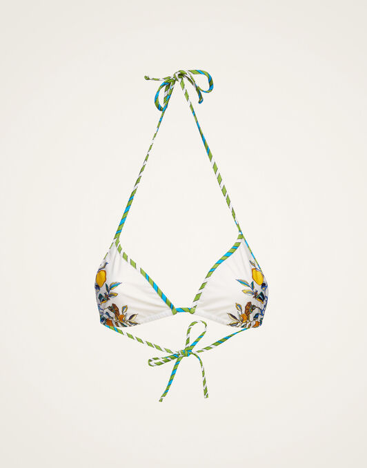 Bikini Top La DoubleJ: Borboni Placée Bianco Bikini Top La DoubleJ: Borboni Placée Bianco SWI0032LYC003