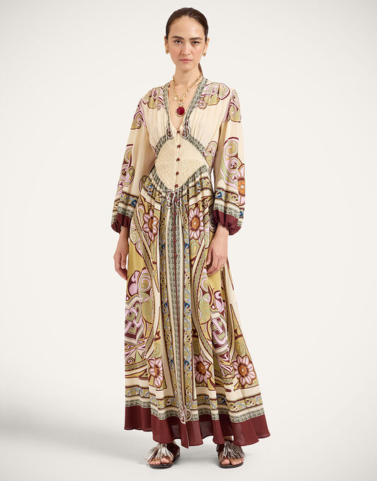 Long Camerino Dress La DoubleJ: Kells Placée Light Green DRE0720CRE010