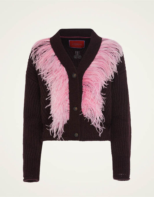 High Kick Cardigan La DoubleJ: Bordeaux High Kick Cardigan La DoubleJ: Bordeaux PUL0175KNI098