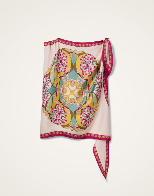 Full-On Foulard La DoubleJ: Florette Placée Fuchsia Full-On Foulard La DoubleJ: Florette Placée Fuchsia SCA0096SIL029