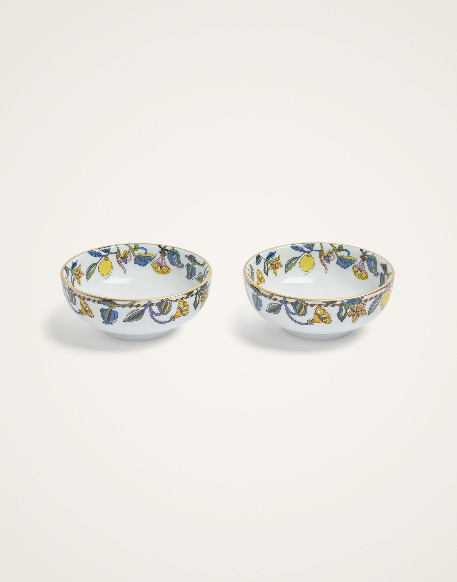 Snack Bowl Set Of 2 La DoubleJ: Borboni White Snack Bowl Set Of 2 La DoubleJ: Borboni White BWT0004CER001
