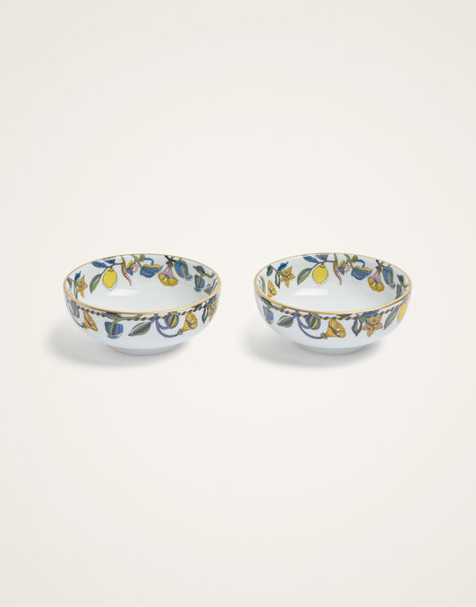 Snack Bowl Set Of 2 La DoubleJ: Borboni White Snack Bowl Set Of 2 La DoubleJ: Borboni White BWT0004CER001