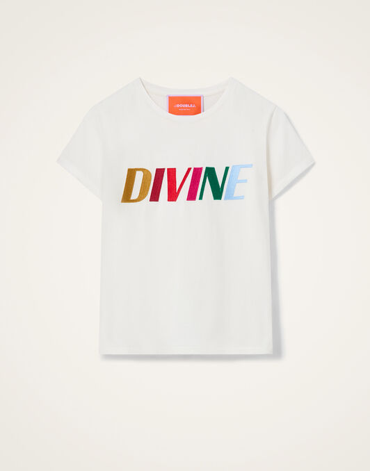 High Tee Shirt La DoubleJ: Divine White High Tee Shirt La DoubleJ: Divine White TSH0071JER032