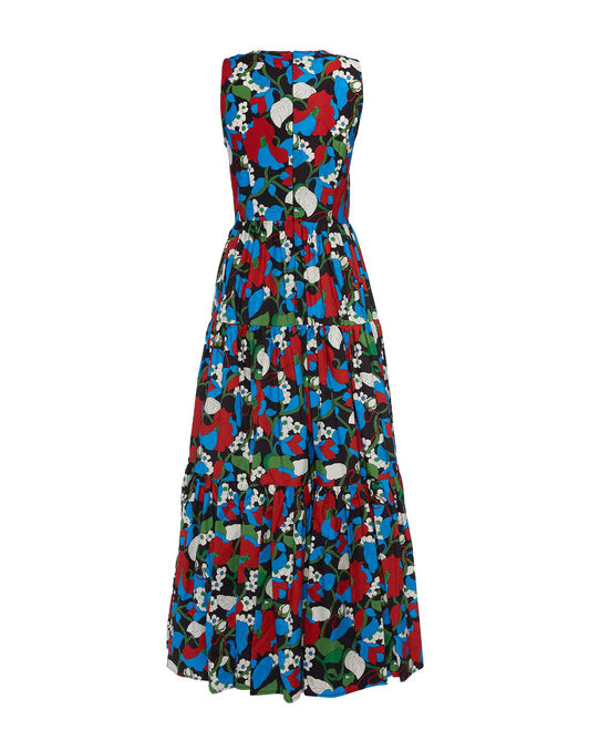 Sleeveless Big Dress La DoubleJ: Vines Black Sleeveless Big Dress La DoubleJ: Vines Black DRE0185COT001