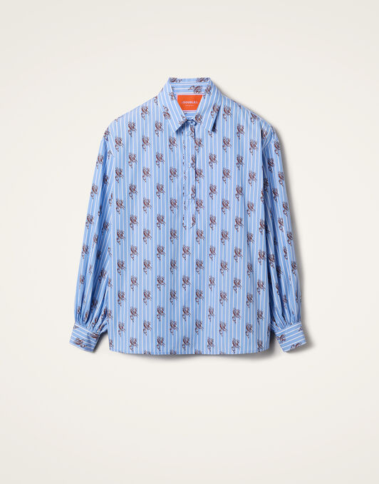 Poet Shirt La DoubleJ: Gryphos Light Blue Poet Shirt La DoubleJ: Gryphos Light Blue SHI0055COT059