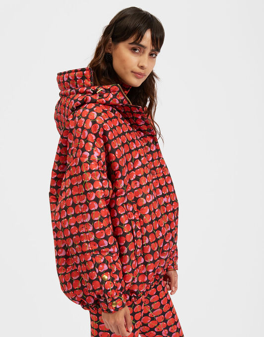 Anorak Jacket La DoubleJ: Black Cherries Anorak Jacket La DoubleJ: Black Cherries DOW0009FAI001