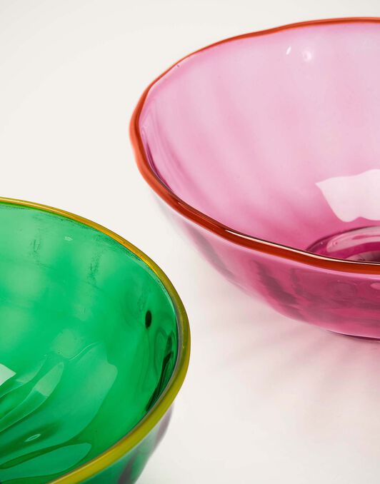 Luxury Nut Bowl Set of 2 La DoubleJ: Verde/Rosa GLA0010MUR001